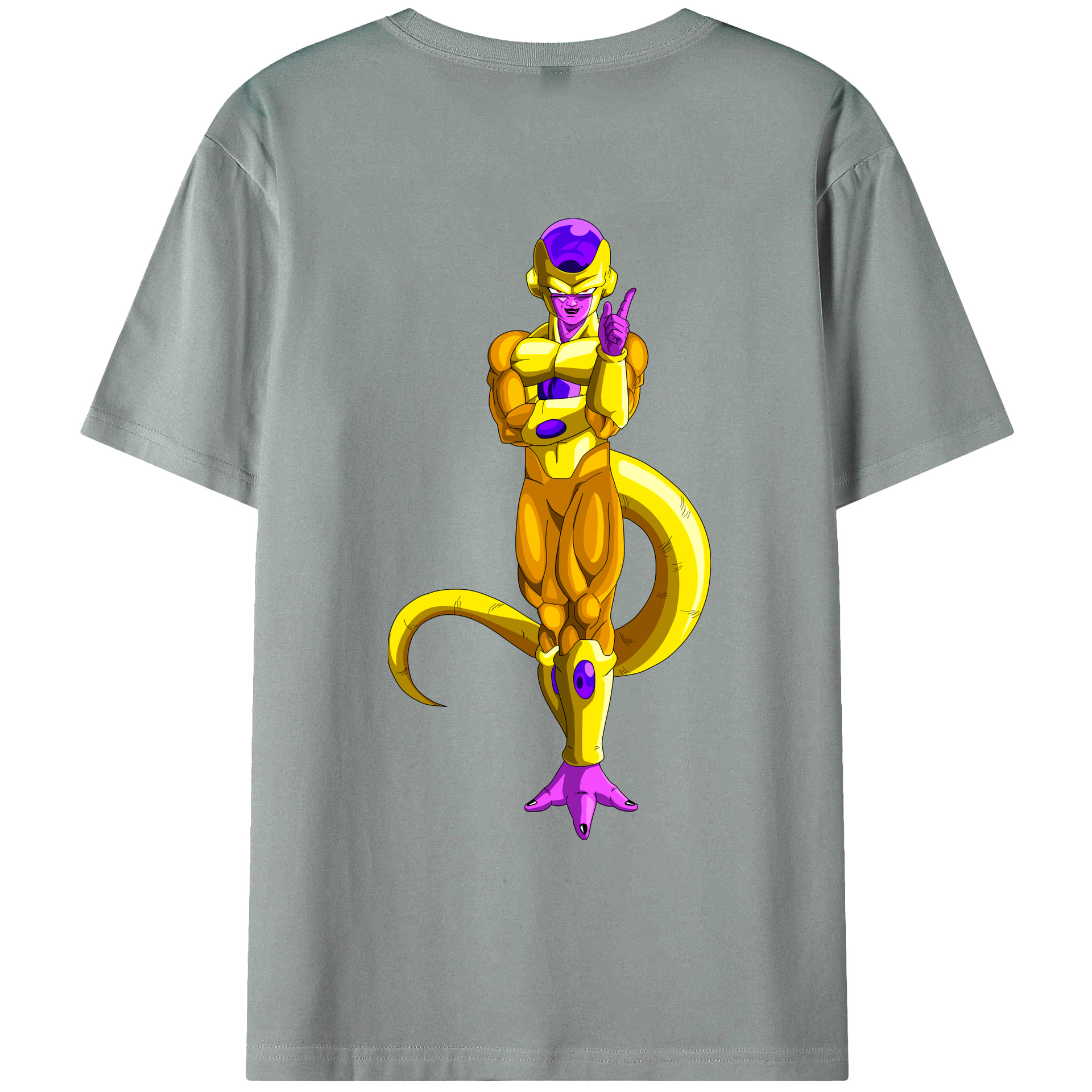 （画像用） ドラゴンボール フリーザ DRAGON BALL Frieza 綿100％ メンズ半袖Tシャツ（バックプリント） 通気性